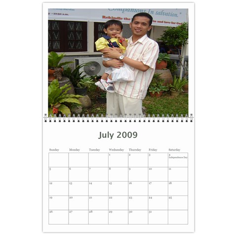 Calendar 2009 By Aileen Jul 2009