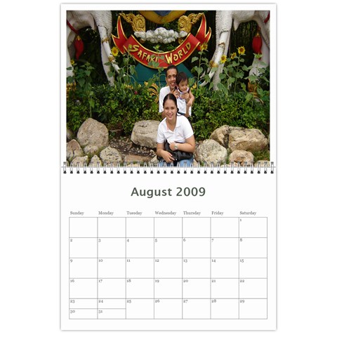 Calendar 2009 By Aileen Aug 2009