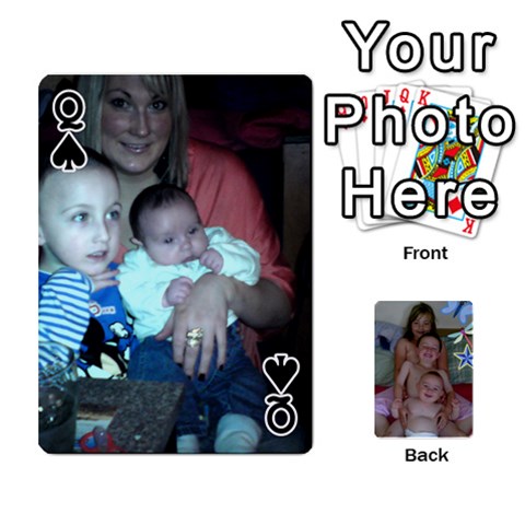 Queen Personalised Cards By Jemma Spring Front - SpadeQ