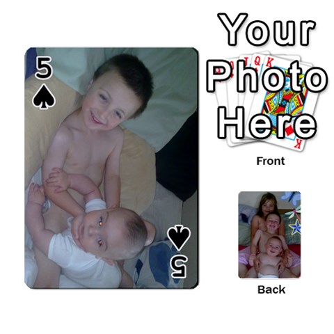 Personalised Cards By Jemma Spring Front - Spade5