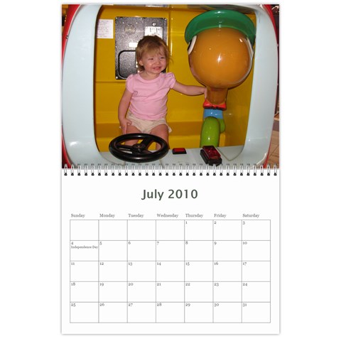 Janet Calendar By Beth Anderson Jul 2010