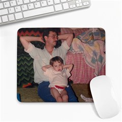 Me and dad! - Large Mousepad