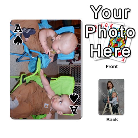 Ace Personalized Playing Cards By Jennfer Front - SpadeA