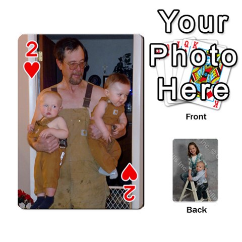 Personalized Playing Cards By Jennfer Front - Heart2