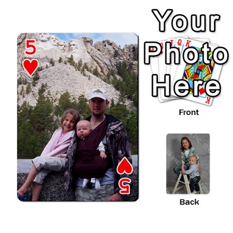 Personalized Playing Cards By Jennfer Front - Heart5