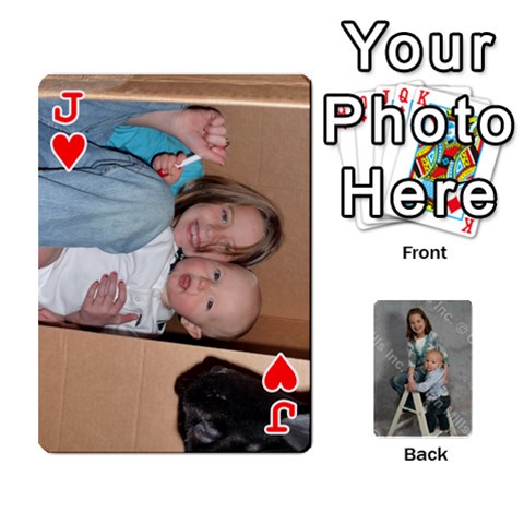Jack Personalized Playing Cards By Jennfer Front - HeartJ