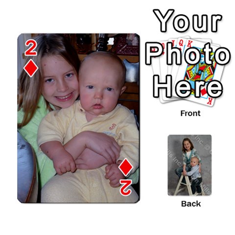 Personalized Playing Cards By Jennfer Front - Diamond2