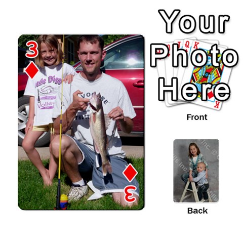 Personalized Playing Cards By Jennfer Front - Diamond3