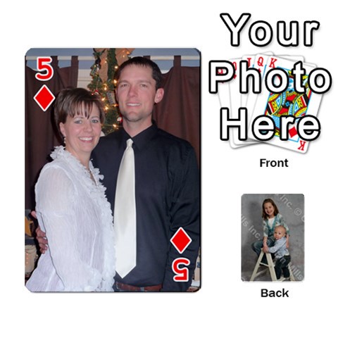 Personalized Playing Cards By Jennfer Front - Diamond5