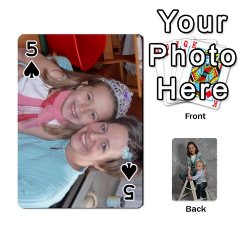 Personalized Playing Cards By Jennfer Front - Spade5