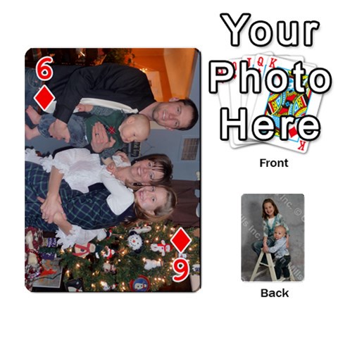 Personalized Playing Cards By Jennfer Front - Diamond6
