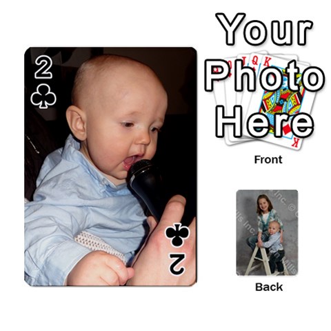 Personalized Playing Cards By Jennfer Front - Club2