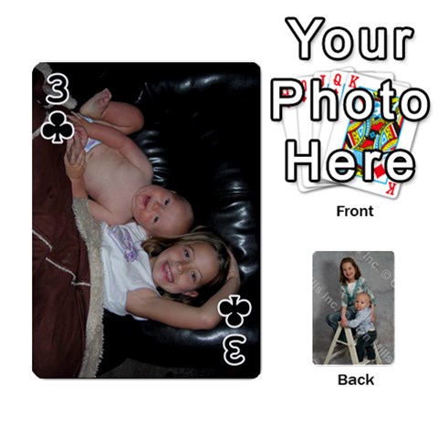 Personalized Playing Cards By Jennfer Front - Club3