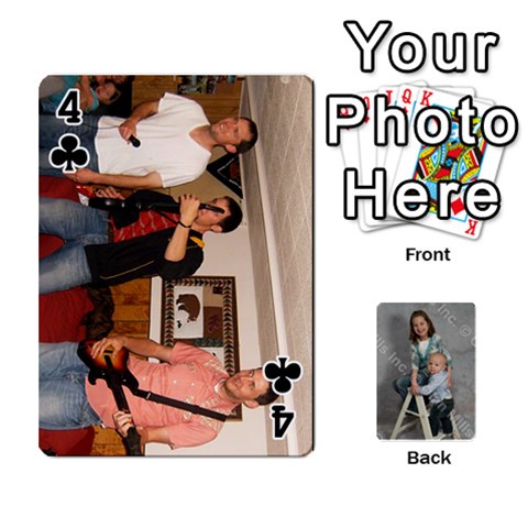 Personalized Playing Cards By Jennfer Front - Club4