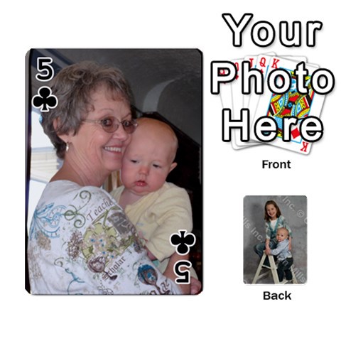 Personalized Playing Cards By Jennfer Front - Club5