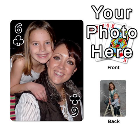 Personalized Playing Cards By Jennfer Front - Club6