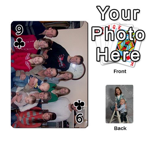 Personalized Playing Cards By Jennfer Front - Club9