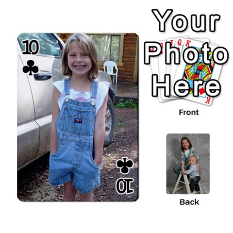 Personalized Playing Cards By Jennfer Front - Club10