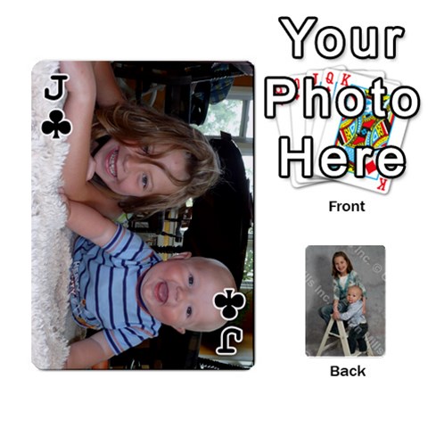 Jack Personalized Playing Cards By Jennfer Front - ClubJ