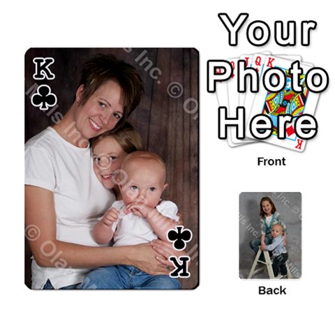King Personalized Playing Cards By Jennfer Front - ClubK