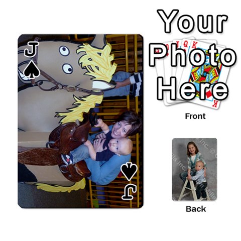 Jack Personalized Playing Cards By Jennfer Front - SpadeJ