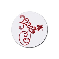 Winter Set Coaster 2 - Rubber Coaster (Round)