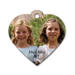 Ally&Abby - Dog Tag Heart (Two Sides)