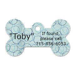 Toby - Dog Tag Bone (One Side)