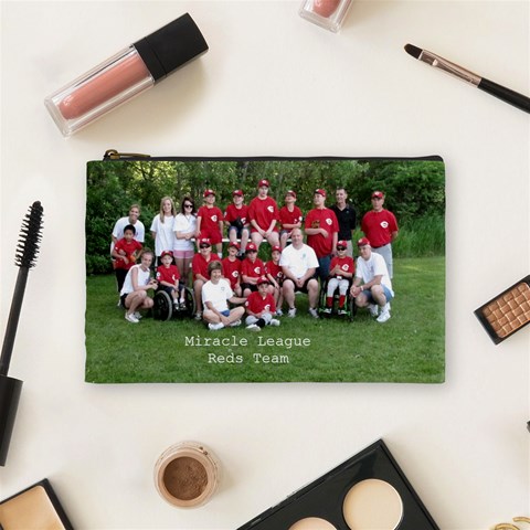 Miracle League Cosmetic Bag By Nicole Front