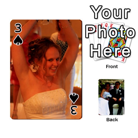 Wedding Cards  By Lisa Front - Spade3