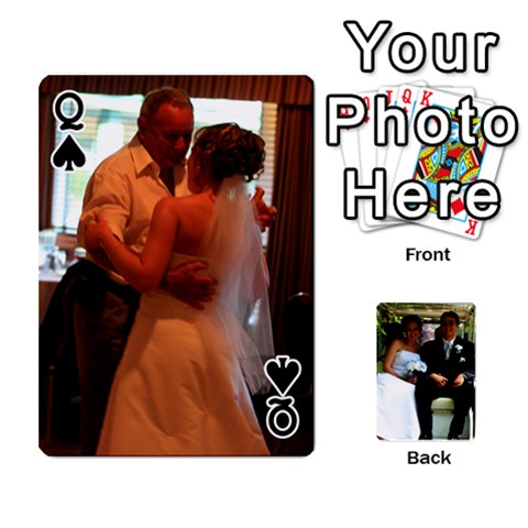 Queen Wedding Cards  By Lisa Front - SpadeQ