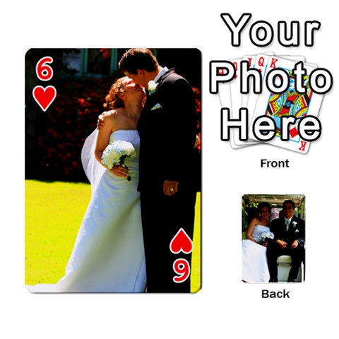 Wedding Cards  By Lisa Front - Heart6