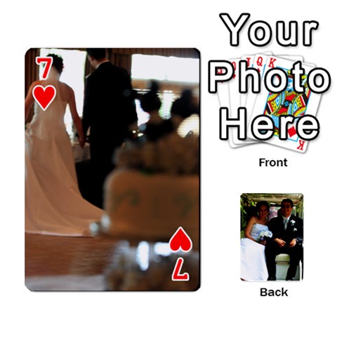 Wedding Cards  By Lisa Front - Heart7