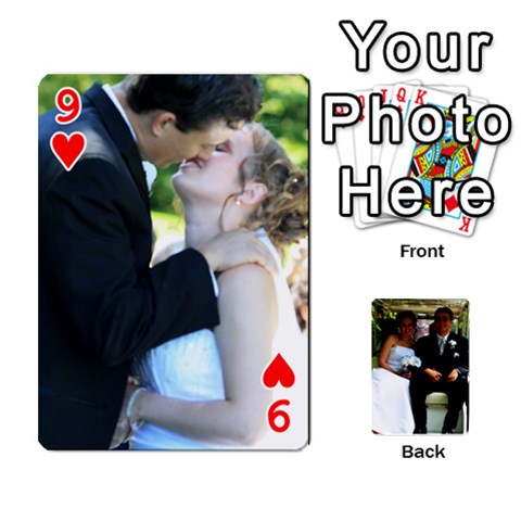 Wedding Cards  By Lisa Front - Heart9