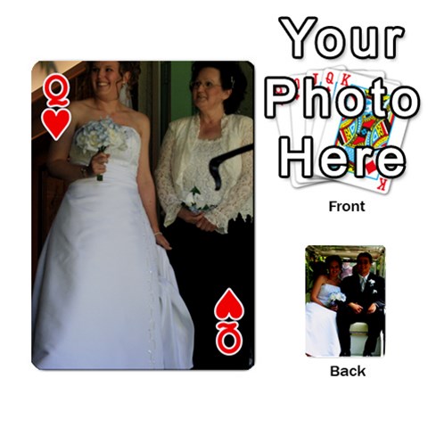 Queen Wedding Cards  By Lisa Front - HeartQ