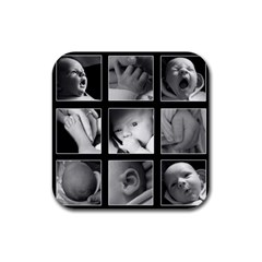 Hayden Baby coasters - Rubber Coaster (Square)