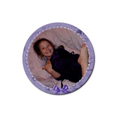 leandra round coaster - Rubber Coaster (Round)