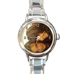 Round Italian Charm Watch