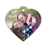 Lexi & Haylee  - Dog Tag Heart (One Side)