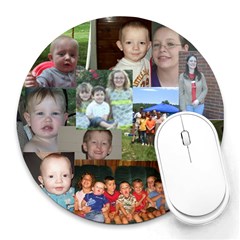 My Family Mousepad - Collage Round Mousepad