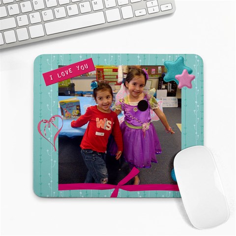 Angel Tink Mousepad By Luis Rodriguez 9.25 x7.75  Mousepad - 1