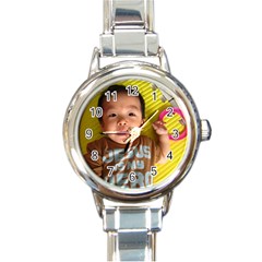 Round Italian Charm Watch