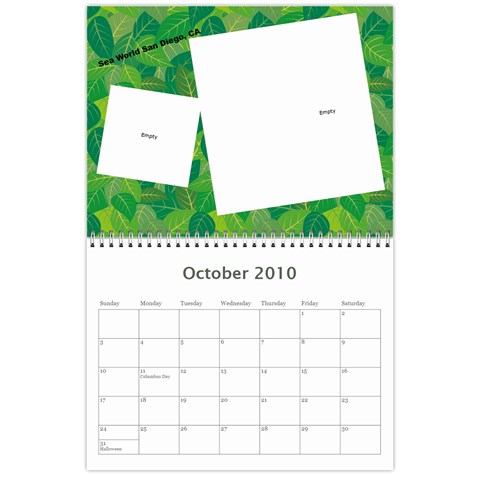 Adriana s Calendar By Anne Frey Oct 2010