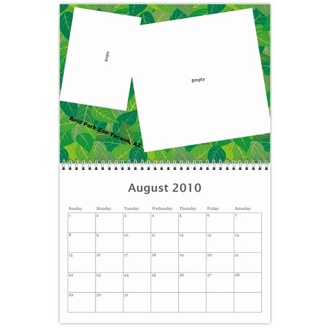 Adriana s Calendar By Anne Frey Aug 2010