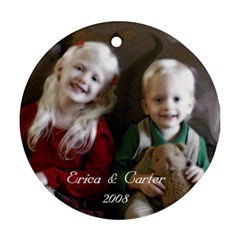 Erica n Carter ornament - Ornament (Round)