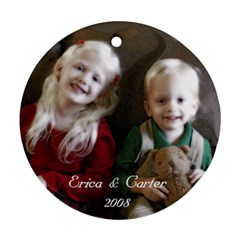 Erica n Carter ornament - Ornament (Round)