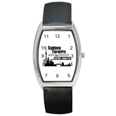 sydney toronto reunion watch rectangle - Barrel Style Metal Watch