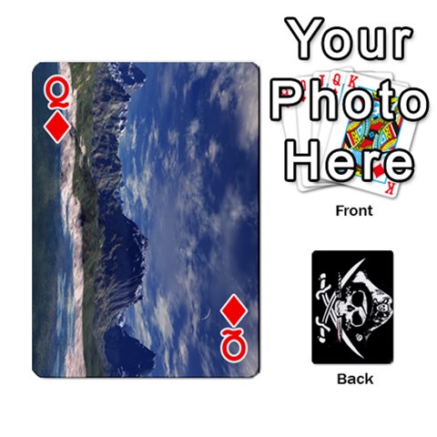 Queen Card Deck By Adrian Wilkinson Front - DiamondQ