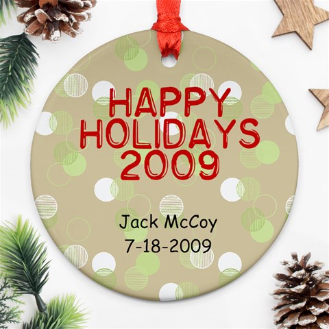 Holiday Ornament 09 By Elizabeth Mccoy Back