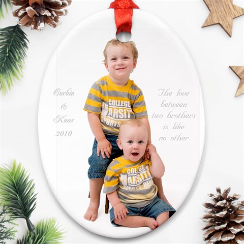 Corbin Knox Ornament By Nichole Front